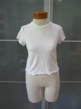 Skims Ribbed Babydoll Cap Sleeve Tee